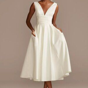 White A-Line Dress, Size 2